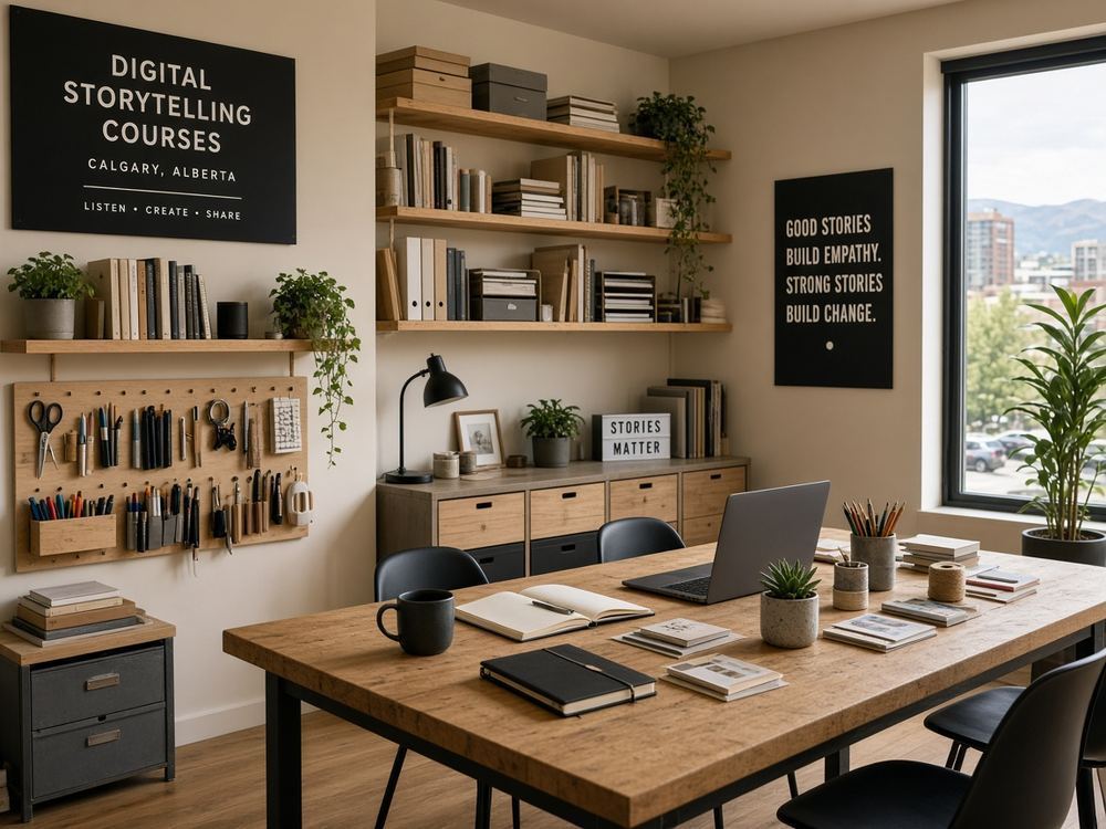 About the Digital storytelling courses studio at Ambervista Story Lab
