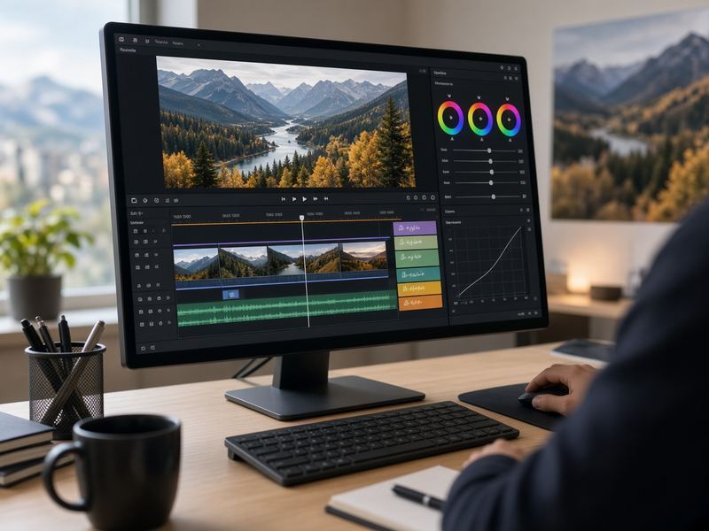 Editing workflow at Ambervista Story Lab